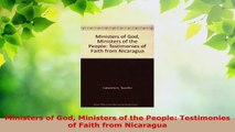 Read  Ministers of God Ministers of the People Testimonies of Faith from Nicaragua PDF Free