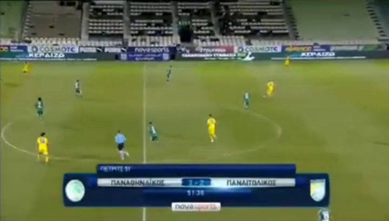 @ 51" Mladen Petric Goal - Panathinaikos 3-2 Panetolikos - 04.01.2016