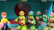 Teenage Mutant Ninja Turtles Fight Fishface and Dogpound in Chinatown Sewer Lair TMNT Playset