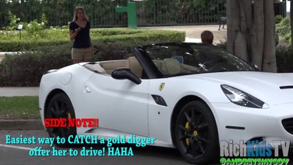 Little Kid Picks Up Hot Girl With Ferrari - Gold Digger Prank Kid Edition! (EXPOSED)
