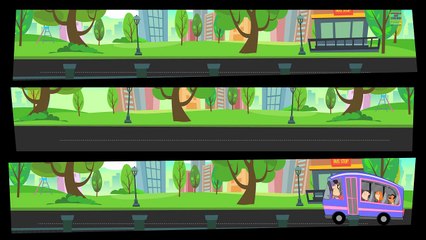 Wheels on the bus go round and round | Scary Nursery rhymes For kids