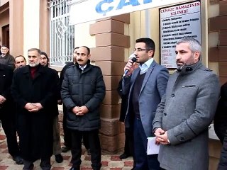 Türkmenlere pamukova dan gönderilen yardım öncesi dualar edildi