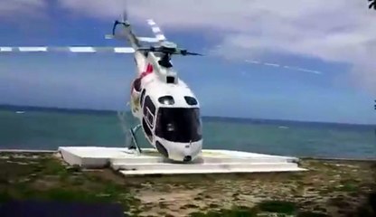 Rookie Pilot Flips Over While Trying To Land His Helicopter In Fiji
