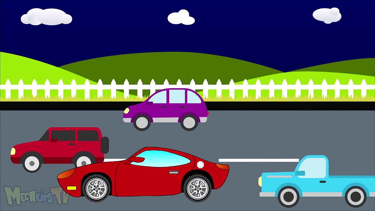 Truck Vs Sport Car - Monster Trucks For Children - Mega Kids Tv