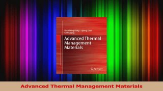 PDF Download  Advanced Thermal Management Materials Read Full Ebook