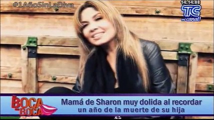 Mamá de Sharon muy dolida al recordar un año de la muerte de su hija