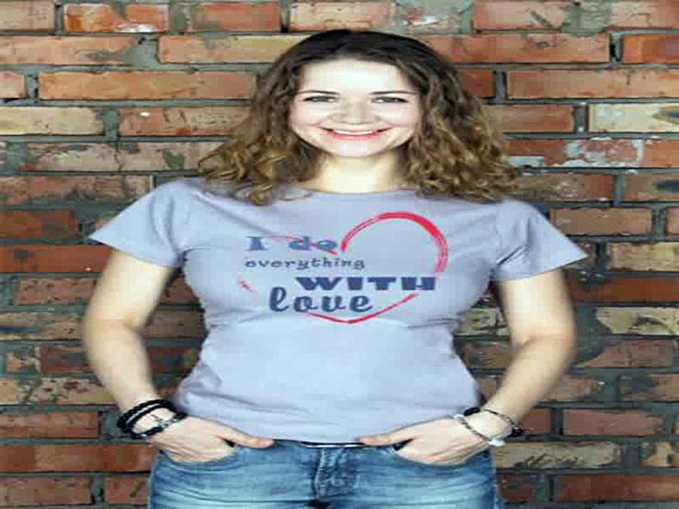 Популярный подарок на день рождения - Футболка женская с вашим текстом With love в г. Хабаровск
