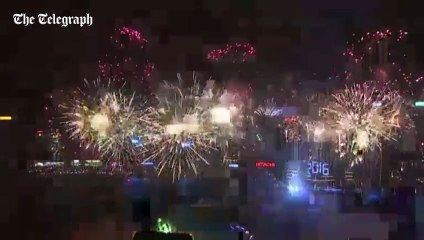 New Year fireworks 2016- watch entire Hong Kong display