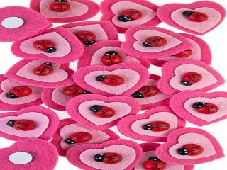 Стильный подарок на день рождения - Набор сувениров Сердечки с божьей коровкой в г. Владивосток