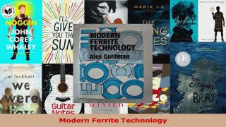 PDF Download  Modern Ferrite Technology Download Full Ebook