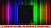 PDF Download  Calorimetry Volume 567 Methods in Enzymology PDF Full Ebook