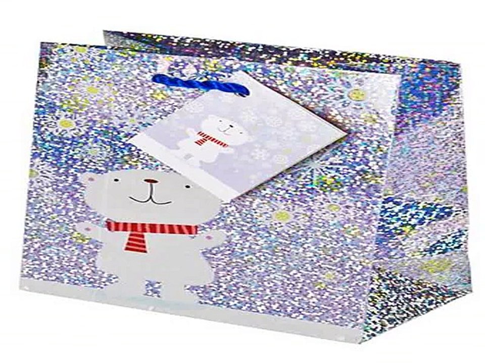 Популярный подарок на день рождения - Пакет подарочный новогодний Северный мишка в г. Астрахань