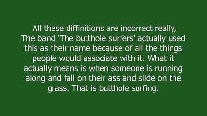 butthole surfer meaning and pronunciation
