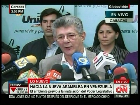 Ramos Allup denunció intención de impedir transmisión de instalación de la AN