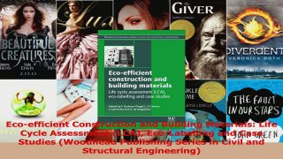 PDF Download  Ecoefficient Construction and Building Materials Life Cycle Assessment LCA PDF Online