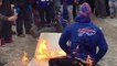 Bills Fan Sets Himself on Fire