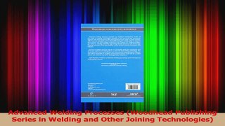 PDF Download  Advanced Welding Processes Woodhead Publishing Series in Welding and Other Joining PDF Full Ebook