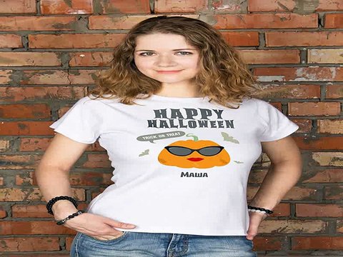 Ура! Долго искал подарок на именины - Футболка женская с вашим текстом Тыквы хипстеры в г. Рязань