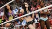 WWE RAW 03.30.15 Paige, AJ Lee & Naomi vs. Natalya & The Bella Twins