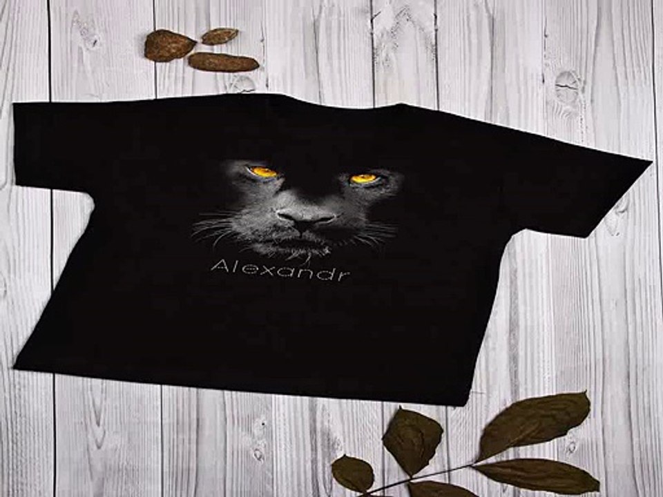 Популярный подарок на день рождения - Футболка детская с вашим текстом Black cat в г. Уфа