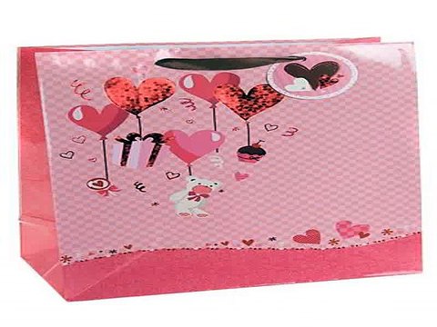 Купил отличный подарок на именины - Пакет подарочный Мишка и сердца в г. Тверь