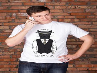 Отличный подарок на именины - Футболка мужская с вашим текстом Модник в г. Калининград