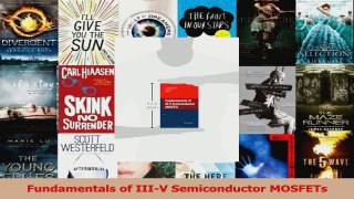 PDF Download  Fundamentals of IIIV Semiconductor MOSFETs PDF Online