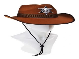 Купил отличный подарок на день рождения - Шляпа маскарадная для взрослых Шериф-2 в г. Новосибирск