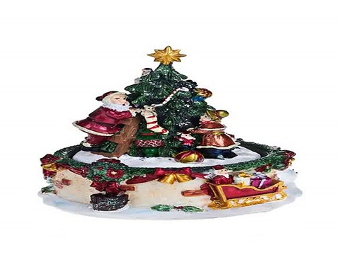 Самый популярный подарок на именины - Украшение новогоднее музыкальное и двигающееся Дед Мороз с малышкой у елочки в г. Иркутск