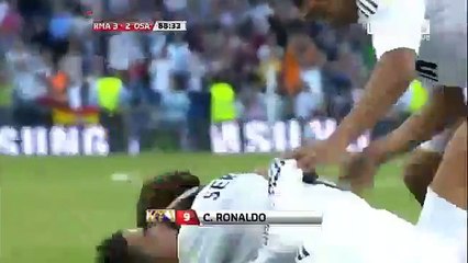 كريستيانو رونالدو وفرحة هستيرية بهدف قاتل في اخر دقيقة