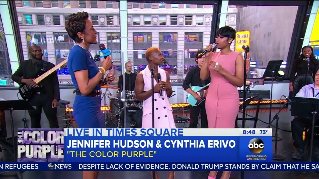 Jennifer Hudson, Cynthia Erivo - The Color Purple - Good Morning America - November 24, 2015