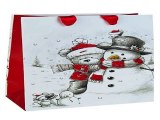 Самый популярный подарок на все случаи жизни - Пакет подарочный новогодний Мишка и снеговик в г. Мурманск