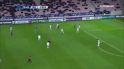 Amazing skill of Hatem Ben Arfa ! Nice - Rennes