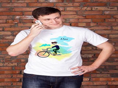 Купил отличный подарок на именины - Футболка мужская с вашим текстом Семья на велосипеде в г. Тюмень