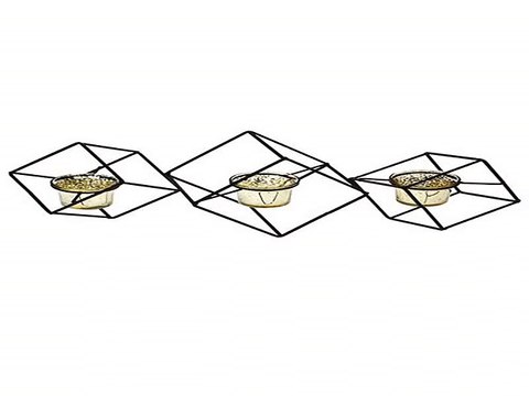 Топ 10! подарок на день рождения - Подсвечник для 3-х свечей-таблеток Геометрия в г. Ростов-на-Дону