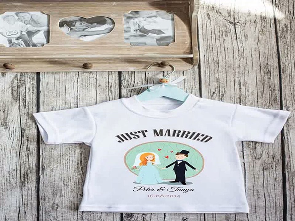 Купил отличный подарок на день рождения - Футболка детская с вашим текстом Just Married в г. Санкт-Петербург