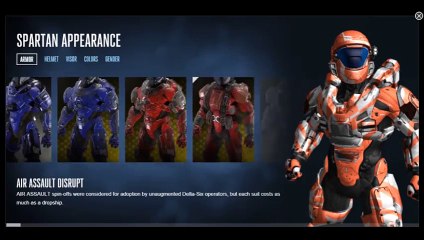Halo 5 Customization - Armor - Air Assault Disrupt
