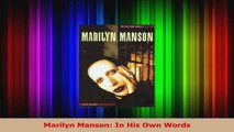 PDF Download  Marilyn Manson In His Own Words PDF Online
