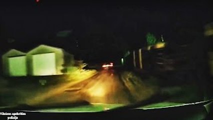 Lithuanian Police Chase Drunk Driver
