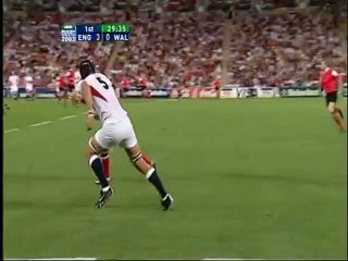 RWC 2003  ENG v WAL, Stephen Jones' try