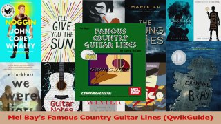 PDF Download  Mel Bays Famous Country Guitar Lines QwikGuide Read Online