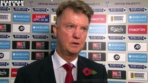 Crystal Palace 0 0 Man United Louis van Gaal Post Match Interview Concerned By Lack Of Goa