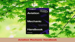 PDF Download  Aviation Mechanic Handbook PDF Online
