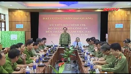 Bộ trưởng Trần Đại Quang làm việc tại Công an tỉnh Kon Tum