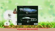 Read  Dodge Challenger Plymouth Barracuda Chryslers Potent Pony Cars General Dodge Ebook Free