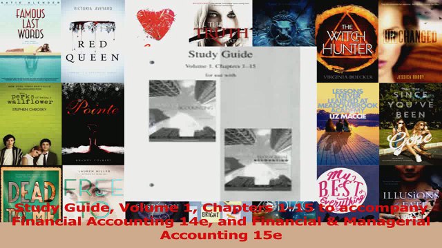PDF Download Study Guide Volume 1 Chapters 115 to accompany Financial Accounting 14e and Financial PDF Online