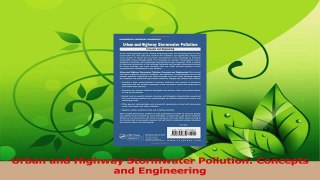 Download  Urban and Highway Stormwater Pollution Concepts and Engineering PDF Online