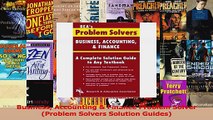 PDF Download  Business Accounting  Finance Problem Solver Problem Solvers Solution Guides Read Full Ebook