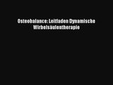 Osteobalance: Leitfaden Dynamische Wirbelsäulentherapie PDF Download kostenlos