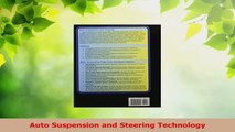 Download  Auto Suspension and Steering Technology PDF Free